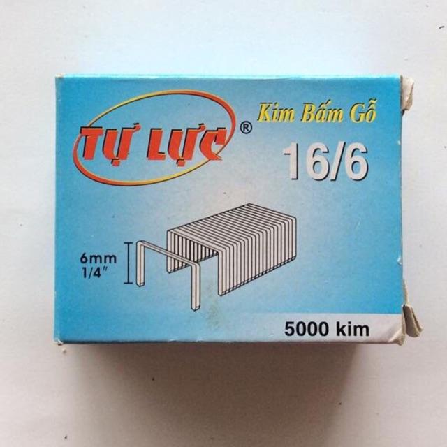 GHIM DẬP GỖ TỰ LỰC 16/6 hộp 5000 cái