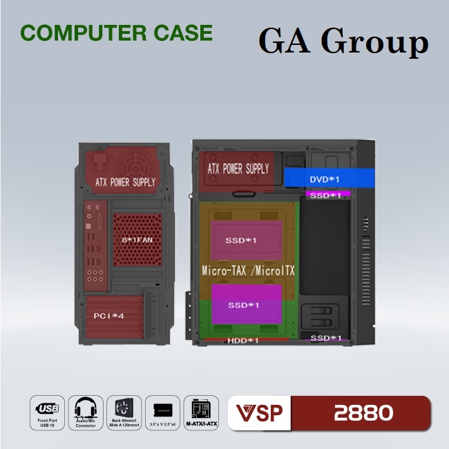 Case VSP 2880 GA - Hàng Chính Hãng