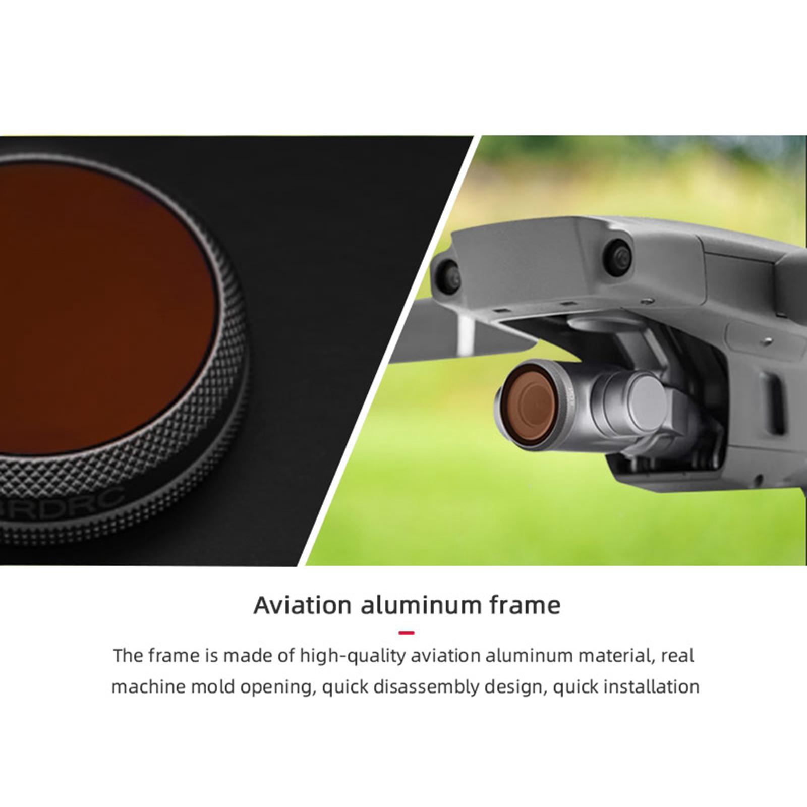 UV Adjustable CPL ND4 ND8 ND16 ND32 ND64 ND8 Filter Compatible with DJI Mavic 2 , Multi-layer nano coating process