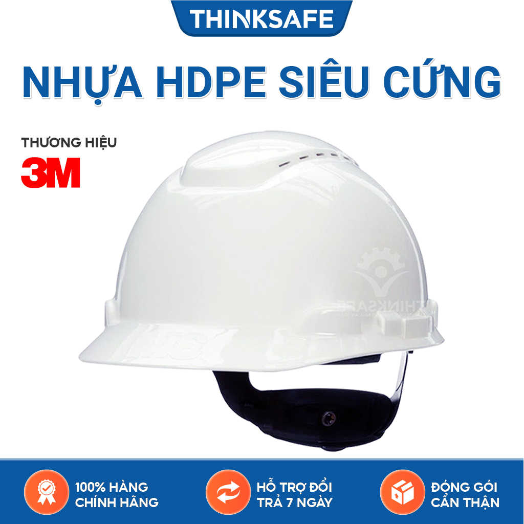 Mũ bảo hộ 3M H701V nón bảo hộ lao động cao cấp nhựa ABS siêu cứng, lồng nón điều chỉnh được độ cao chính hãng 3M
