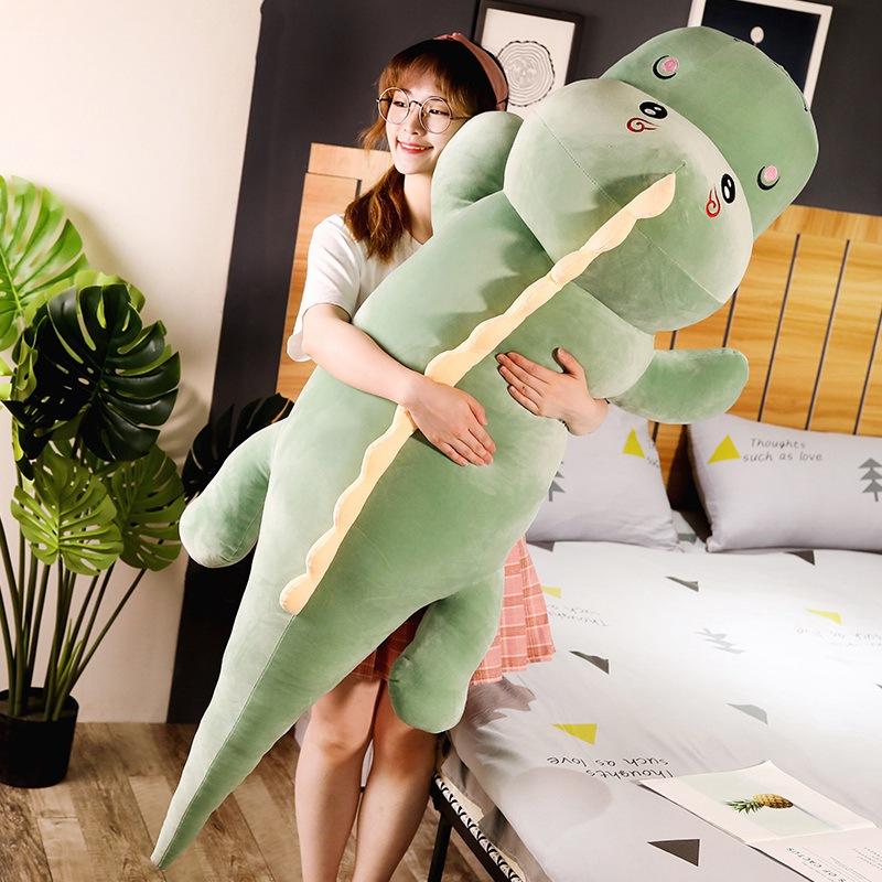 50-150CM Dài Khủng Long Đáng Yêu Sang Trọng Đồ Chơi Hoạt Hình Hình Khủng Long Búp Bê Nhồi Bông Bạn Trai Gối Trẻ Em Gái Sinh Nhật quà Tặng