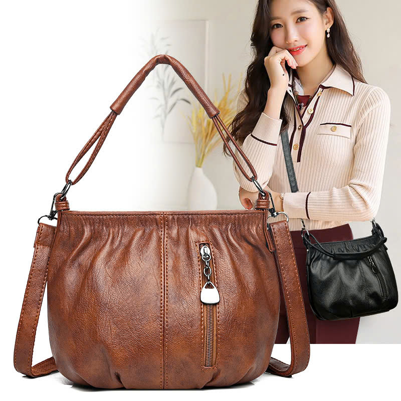 Túi xách nữ đeo chéo da mềm nhiều ngăn thời trang phong cách Hàn Quốc