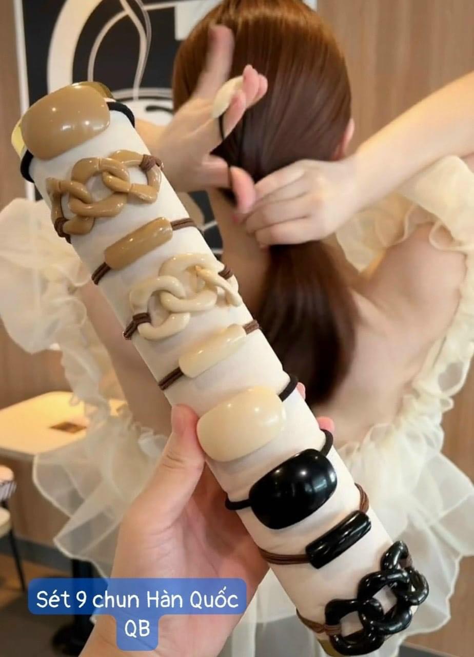 SET 9 BUỘC TÓC NGỌC HÀN QUỐC DỊU DÀNG CHO NỮ