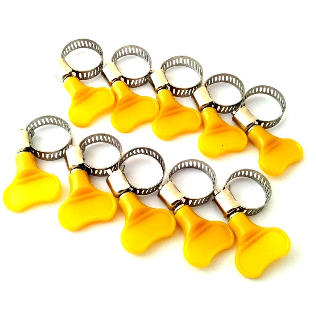 60Piece Tube Clamp Fit Tube O.D Handle Clamp Stainless Steel Hose