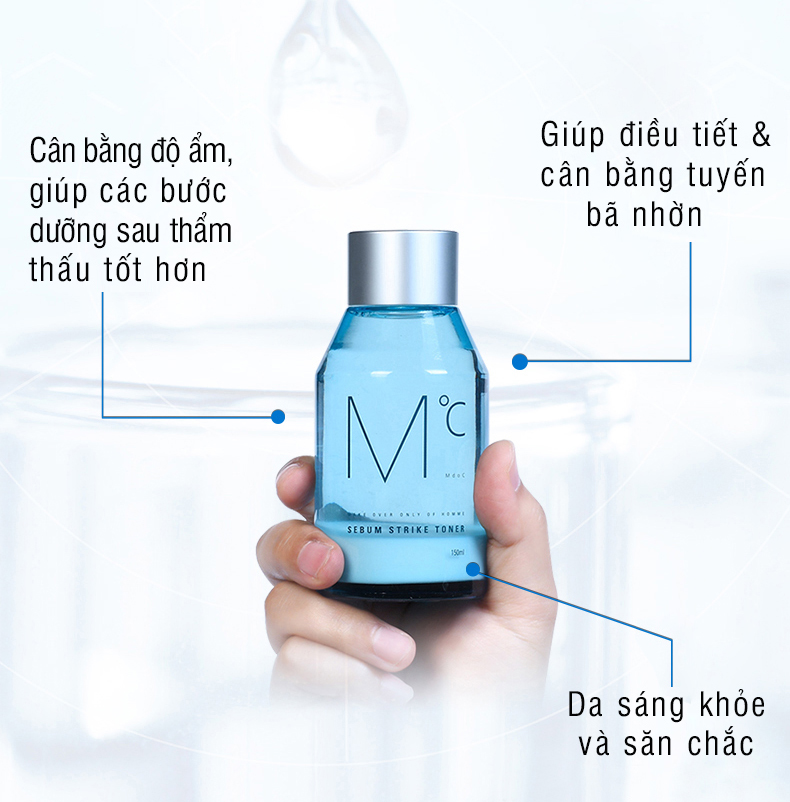 Nước hoa hồng kiềm dầu dành cho nam MdoC Sebum Strike 30ml JN-MTN03