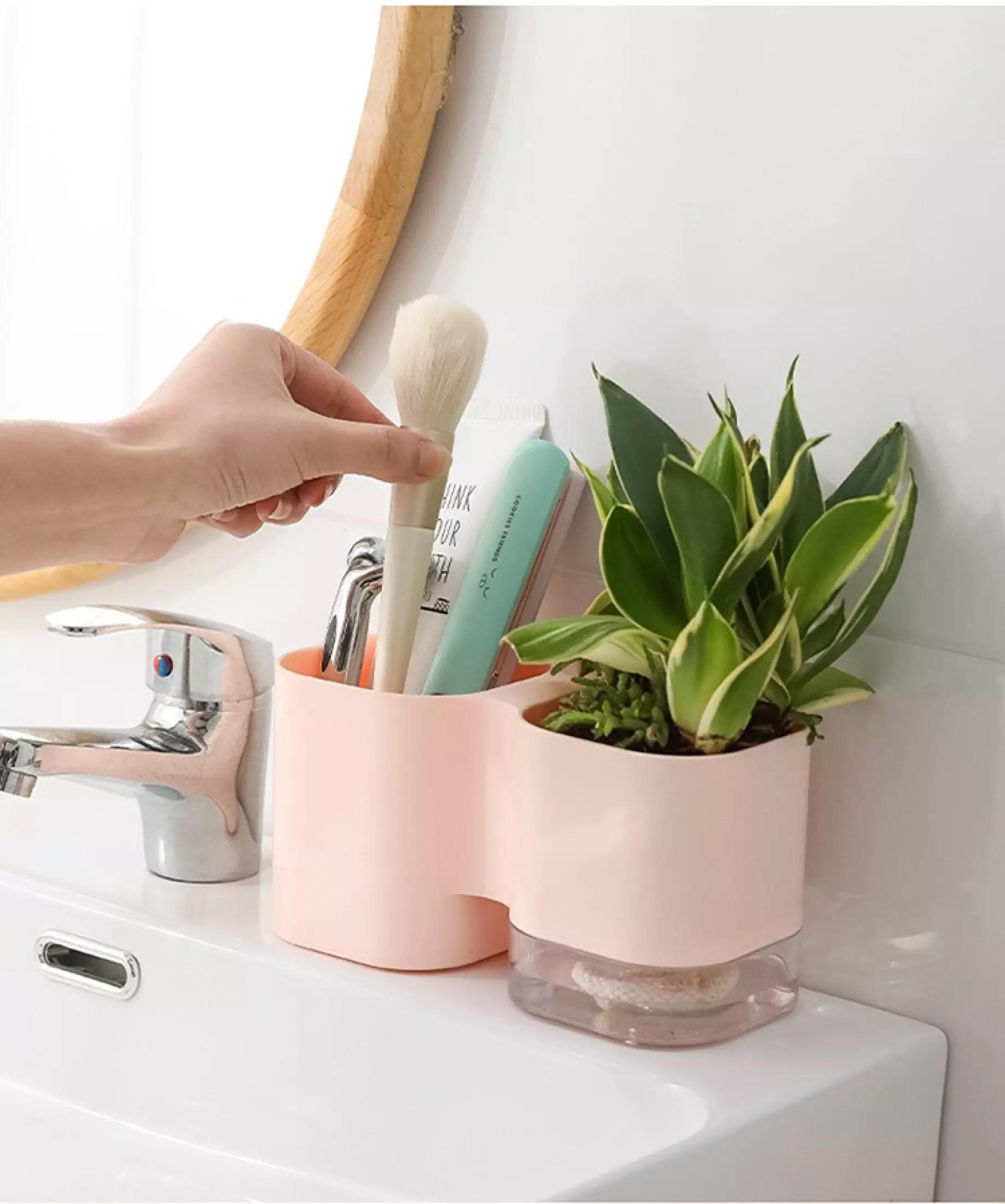 Hộp Đựng Bút Kết Hợp Chậu Trồng Cây Xinh Xắn Ht21 - Giao Ngẫu Nhiên - Loại Tốt