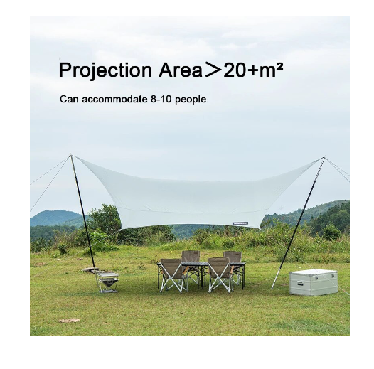 Tăng dã ngoại lục giác phủ lớp chống nắng Vinyl diện tích 20m2 dành cho NatureHike NH20TM087 (không gồm gậy chống tăng)