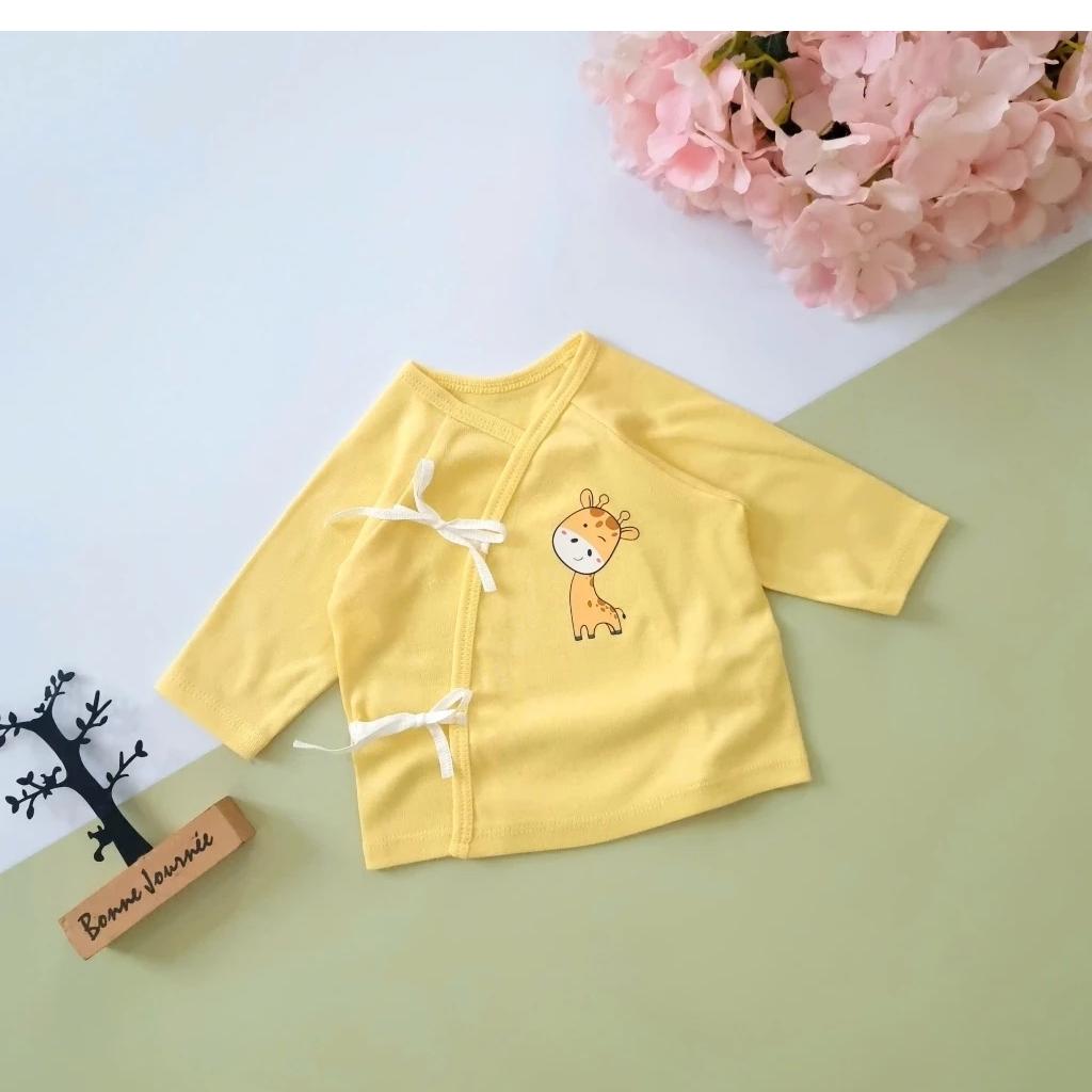 [Dưới 6kg] Áo Cột Dây Sơ Sinh Dài Tay | Ngắn Tay COTTON THUN Mềm Mại, Co Giãn, Thấm Hút Mồ Hôi Tốt - Bunny baby
