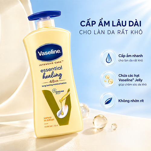 Sữa dưỡng thể Vaseline Intensive Care (725ml) - Hàng chính hãng