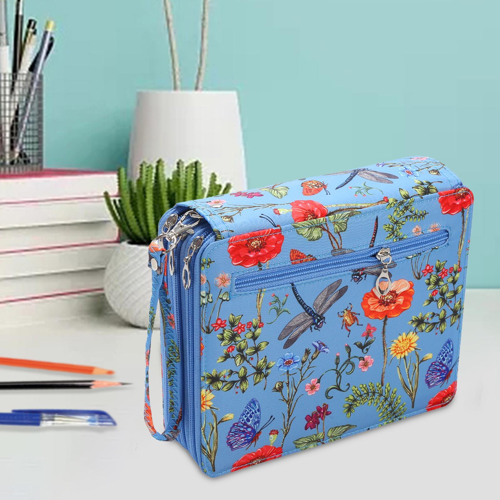 Pencil Holder 120 Slot Pouch 3 Layer Pen Organizer for Office Travel School