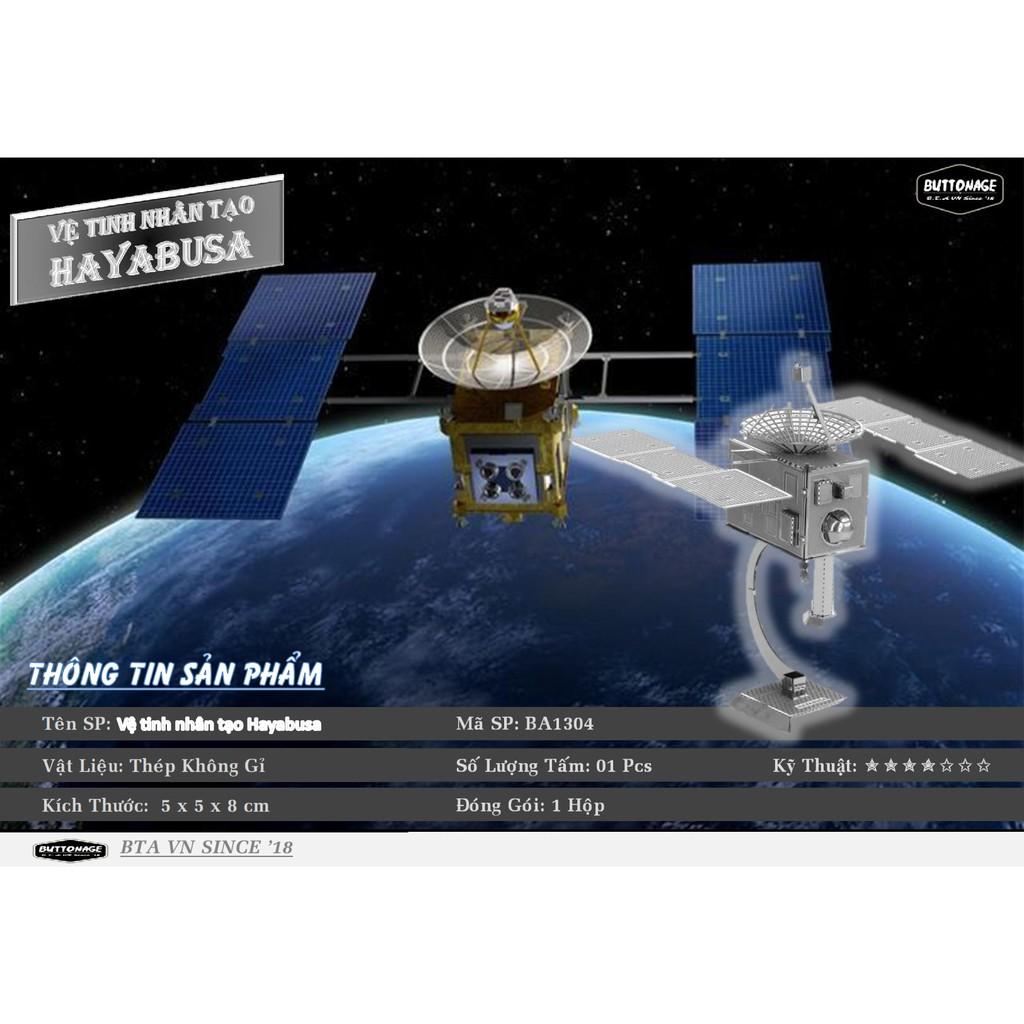 Mô Hình Lắp Ráp 3d Vệ tinh nhân tạo Hayabusa