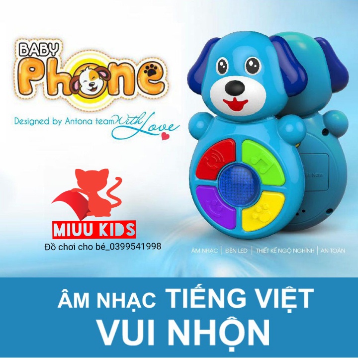 Đồ Chơi Điện Thoại Vui Nhộn Baby Phone Giúp Cho Bé Kích Thích Giác Quan Phát Triển Tối Ưu