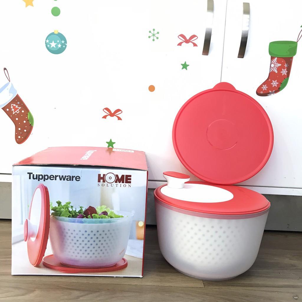 Dụng Cụ Quay Rau Spinning Chef Tupperware, Quay Rau Ráo Nước Tiện Lợi, Nhựa Nguyên SInh An Toàn