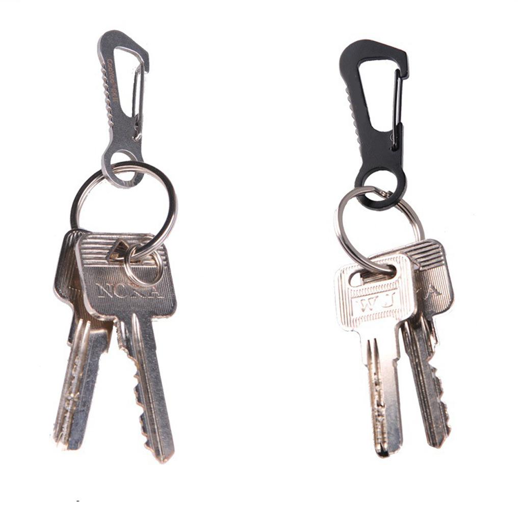 Multifunctional Pocket Spring Clip Carabiner Keychain Keyring Tool