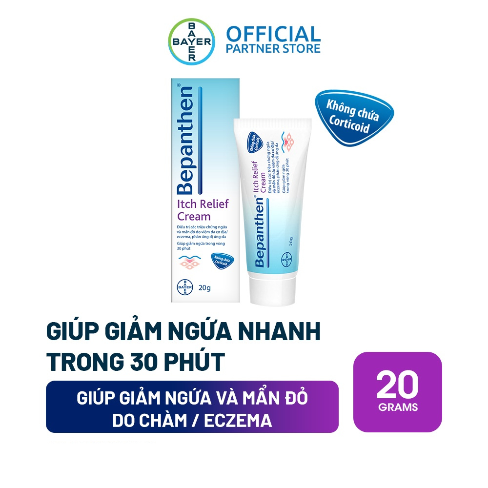 Kem Giảm Ngứa Và Mẩn Đỏ Bepanthen Itch Relief Cream 20G