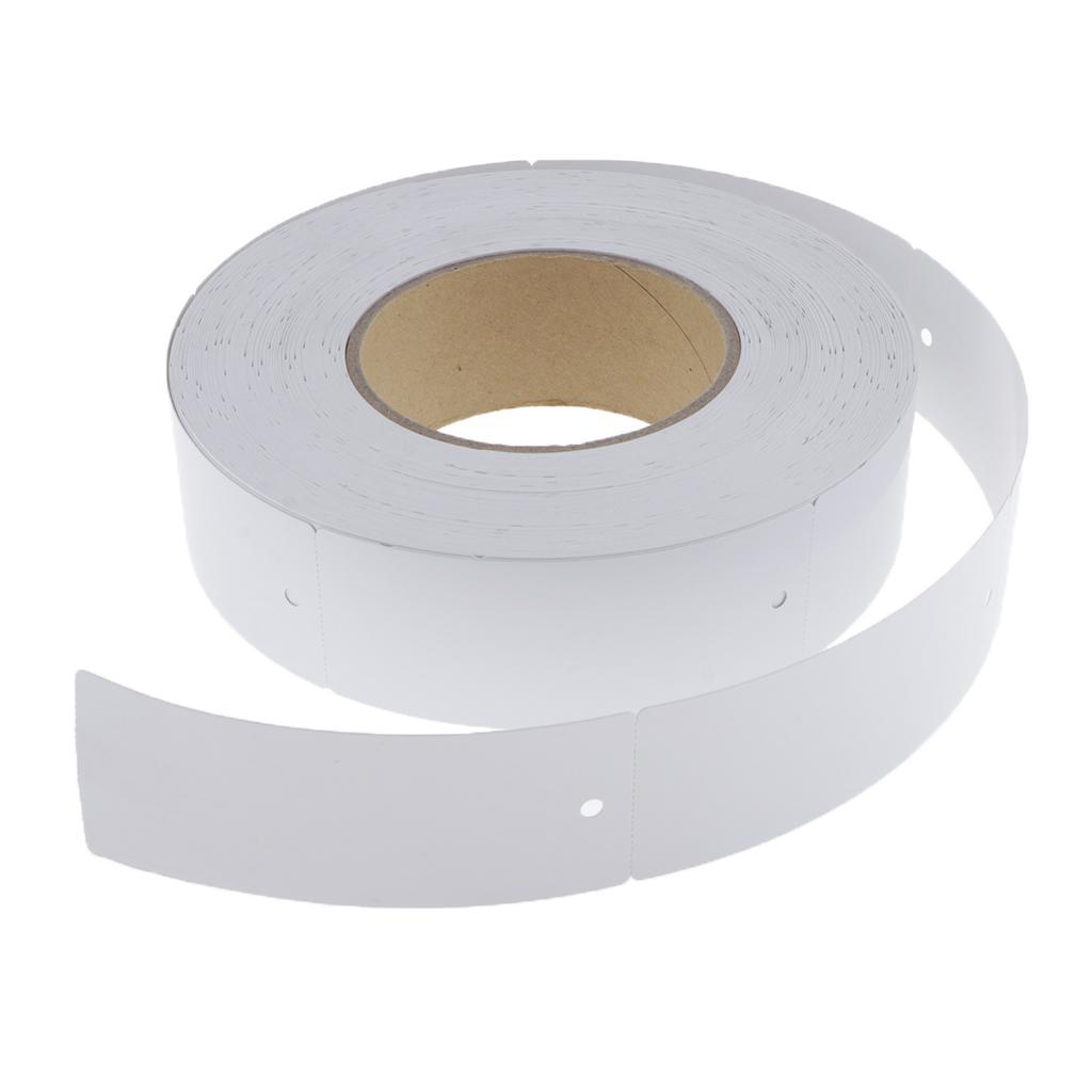 500pcs/roll White Unstrung Marking Tags Retail Shop Products Display Labels