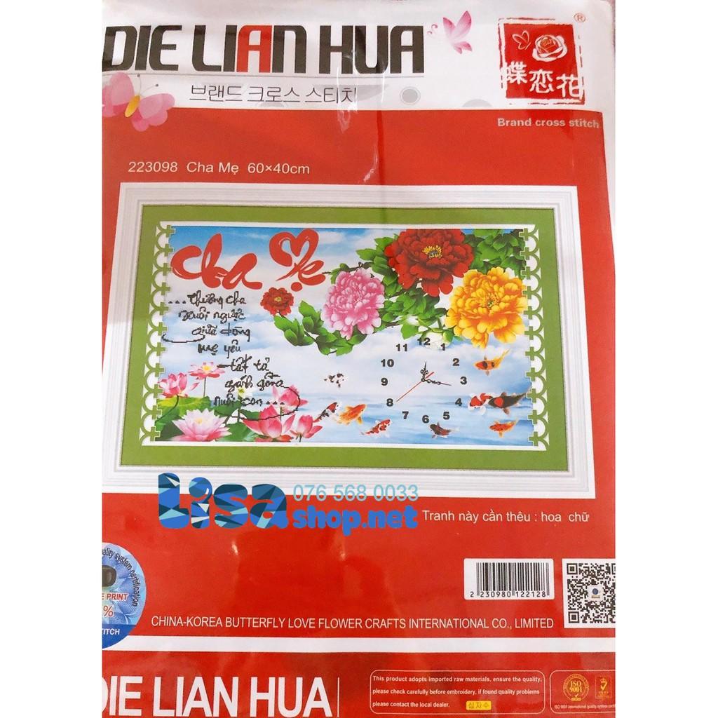 Tranh thêu CHA MẸ 60x40cm chưa thêu d 223098