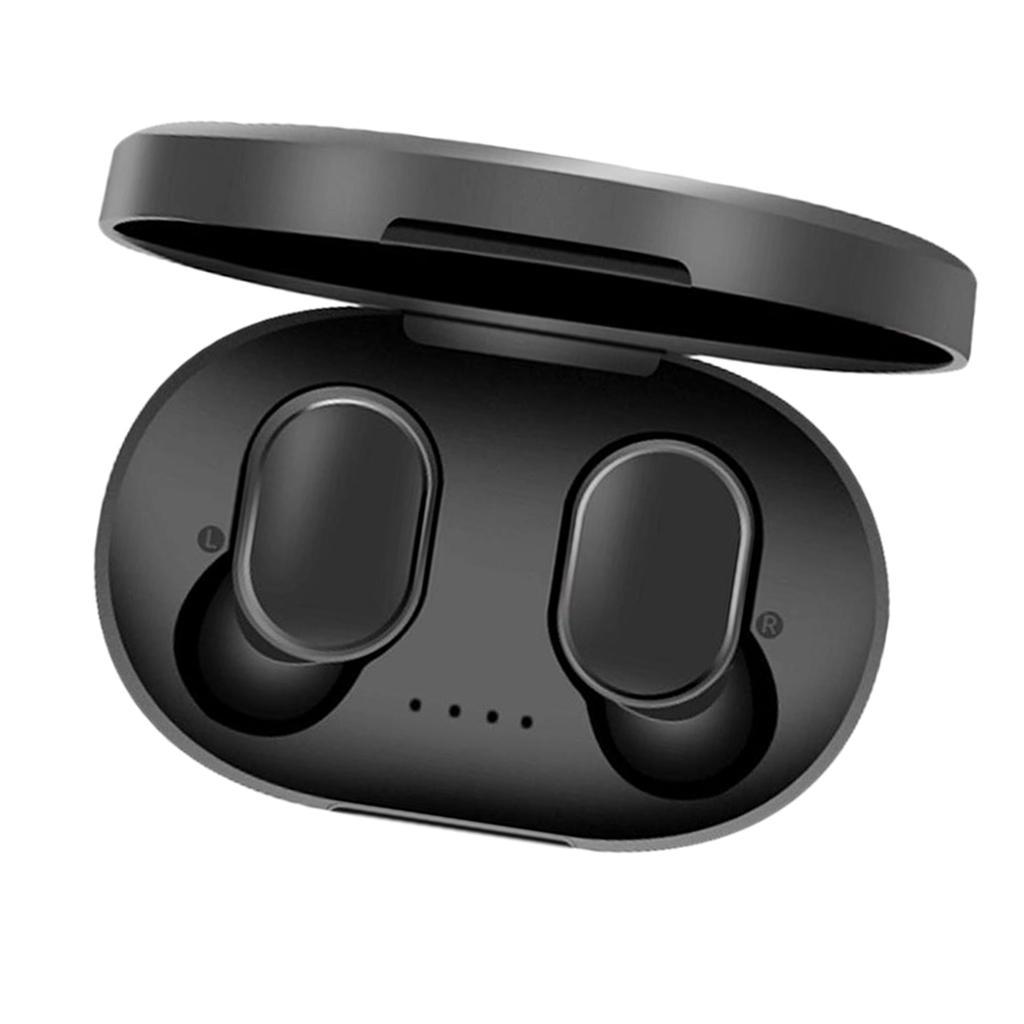 4xA6S Airdots Headset Bluetooth5.0 Earphone Headphone Stereo Earbuds Black