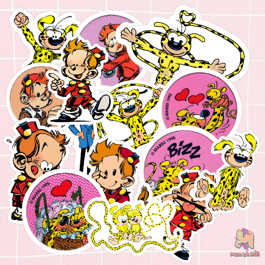 Miếng dán Stickers chủ đề Marsupilami