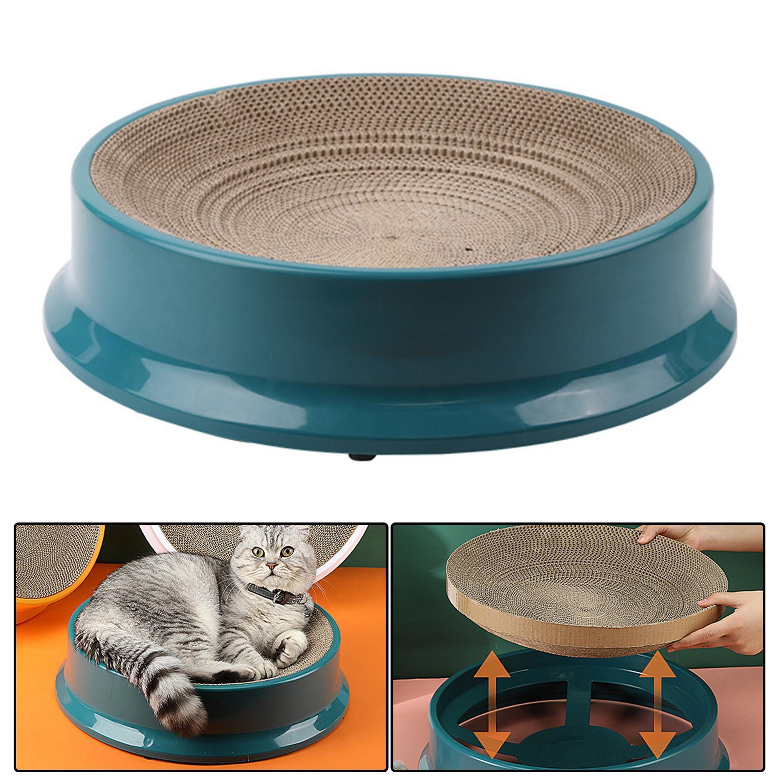 Cat Scratch Pad Reusable Base Durable Scratching Pads Cardboard for Cats Dark