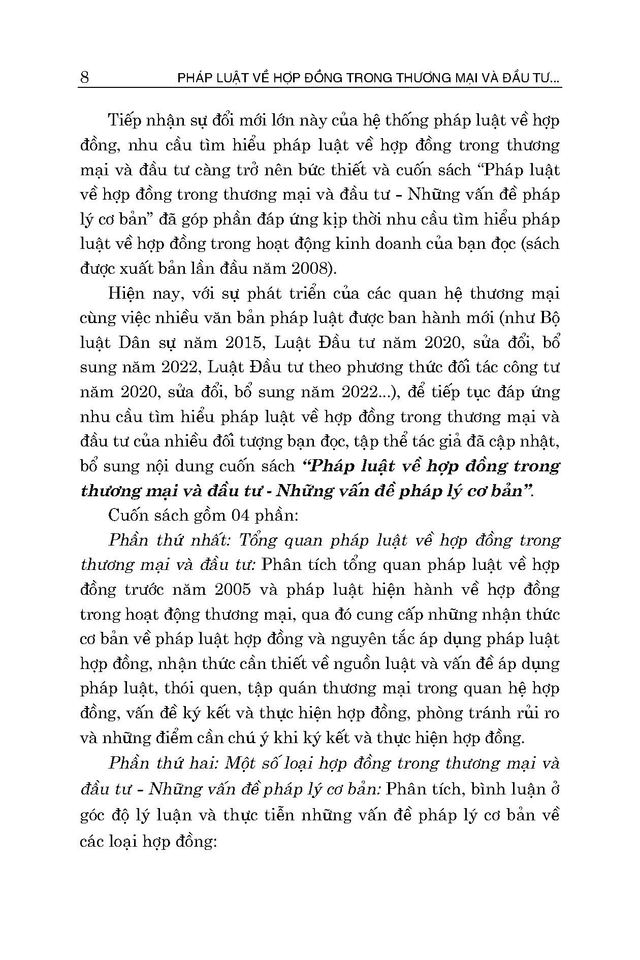 Pháp Luật Về Hợp Đồng Trong Thương Mại Và Đầu Tư - Những Vấn Đề Pháp Lý Cơ Bản (Sách chuyên khảo)