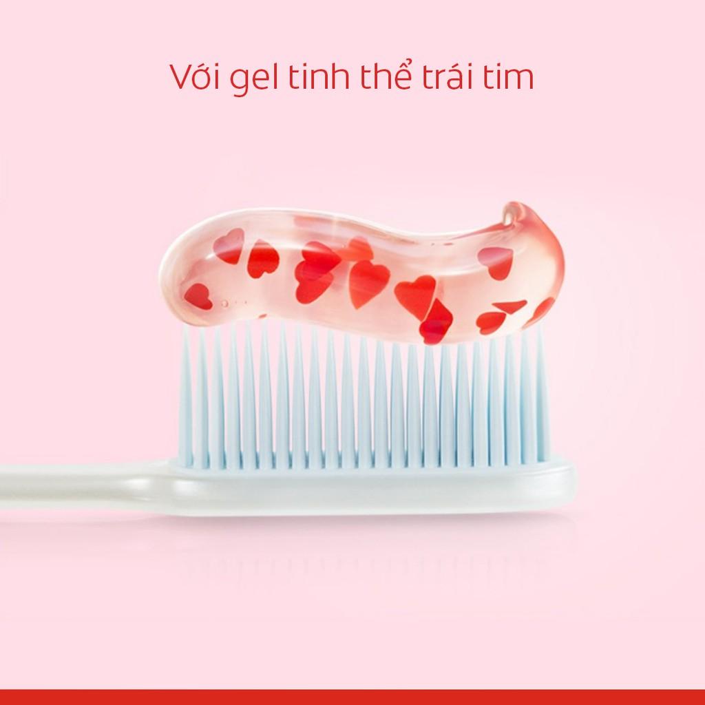 Kem đánh răng Colgate Dare to Kiss với gel tinh thể trái tim 90g/tuýp