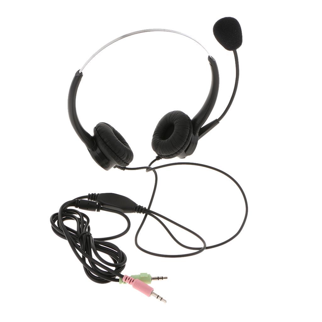 3.5mm Headset Microphone Noise Cancelling Business Headset for Call Center