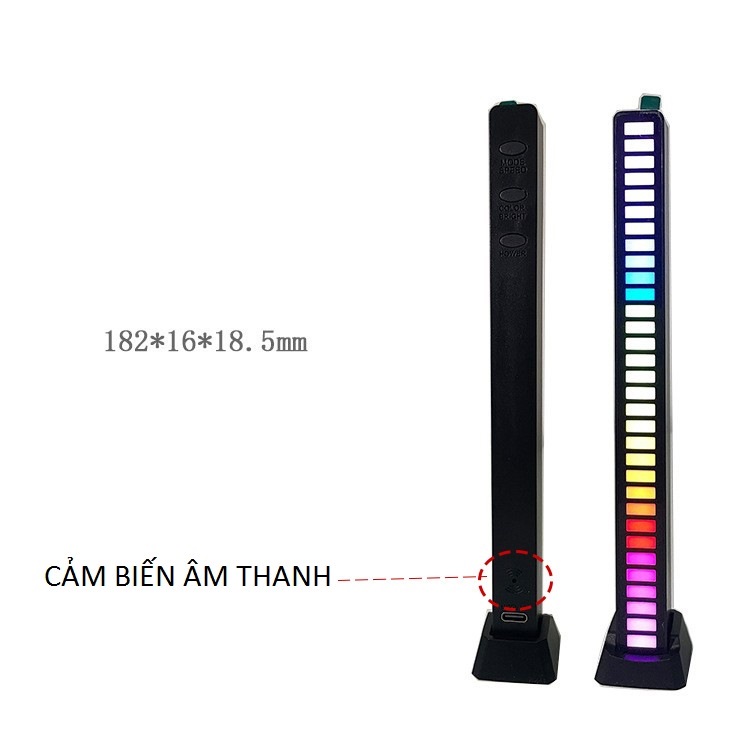 Thanh đèn led RGB nháy theo nhạc