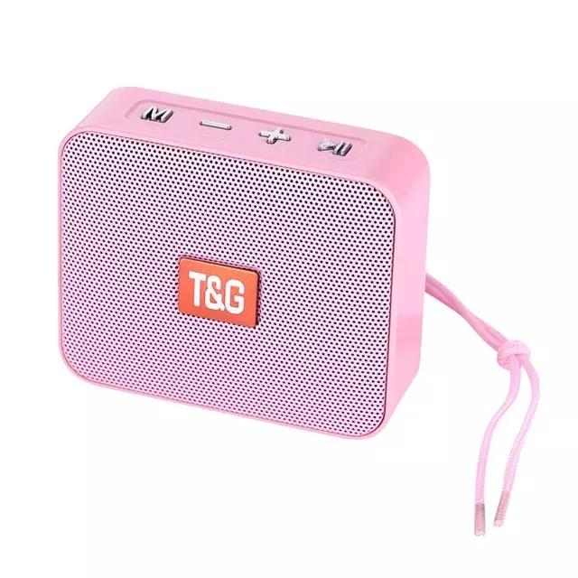 Loa Bluetooth 5.0 di động mini TG166 Loa siêu trầm cột không dây chống nước ngoài trời Hỗ trợ thẻ USB TF Micro Rảnh tay Màu sắc: Hồng