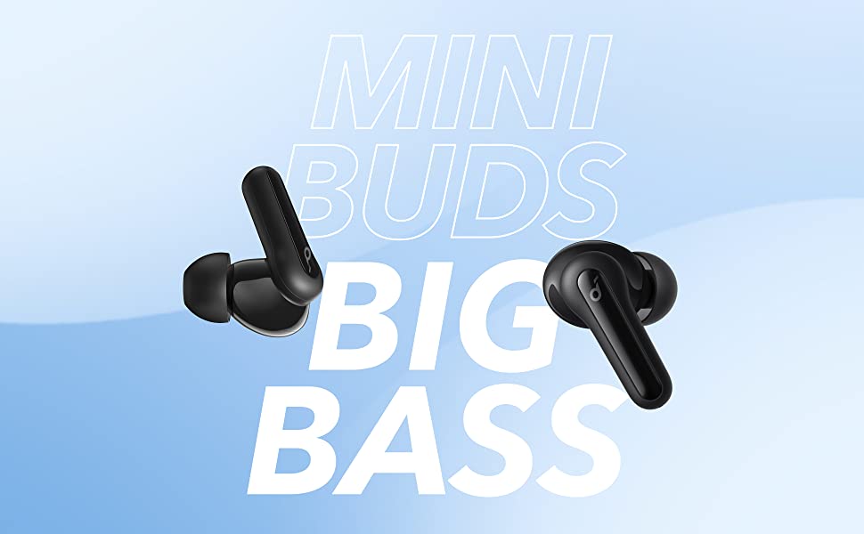 Tai nghe không dây SOUNDCORE Life P2 Mini True Wireless , 32 giờ sử dụng, kháng nước IPX5, tích hợp 2 micro, sạc nhanh 10 phút dùng 2 tiếng, bluetooth 5.2 mới nhất kết nối nhanh với điện thoại - A3944
