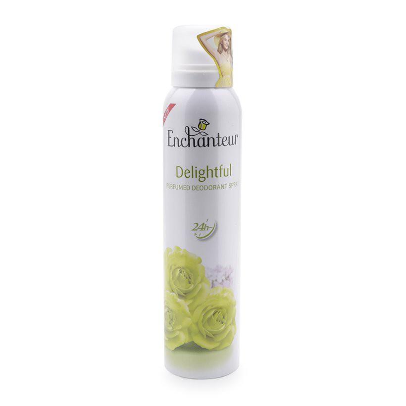 Combo Enchanteur Delightful: Xịt khử mùi Hương nước hoa 150ml +Nước hoa mini 10ml