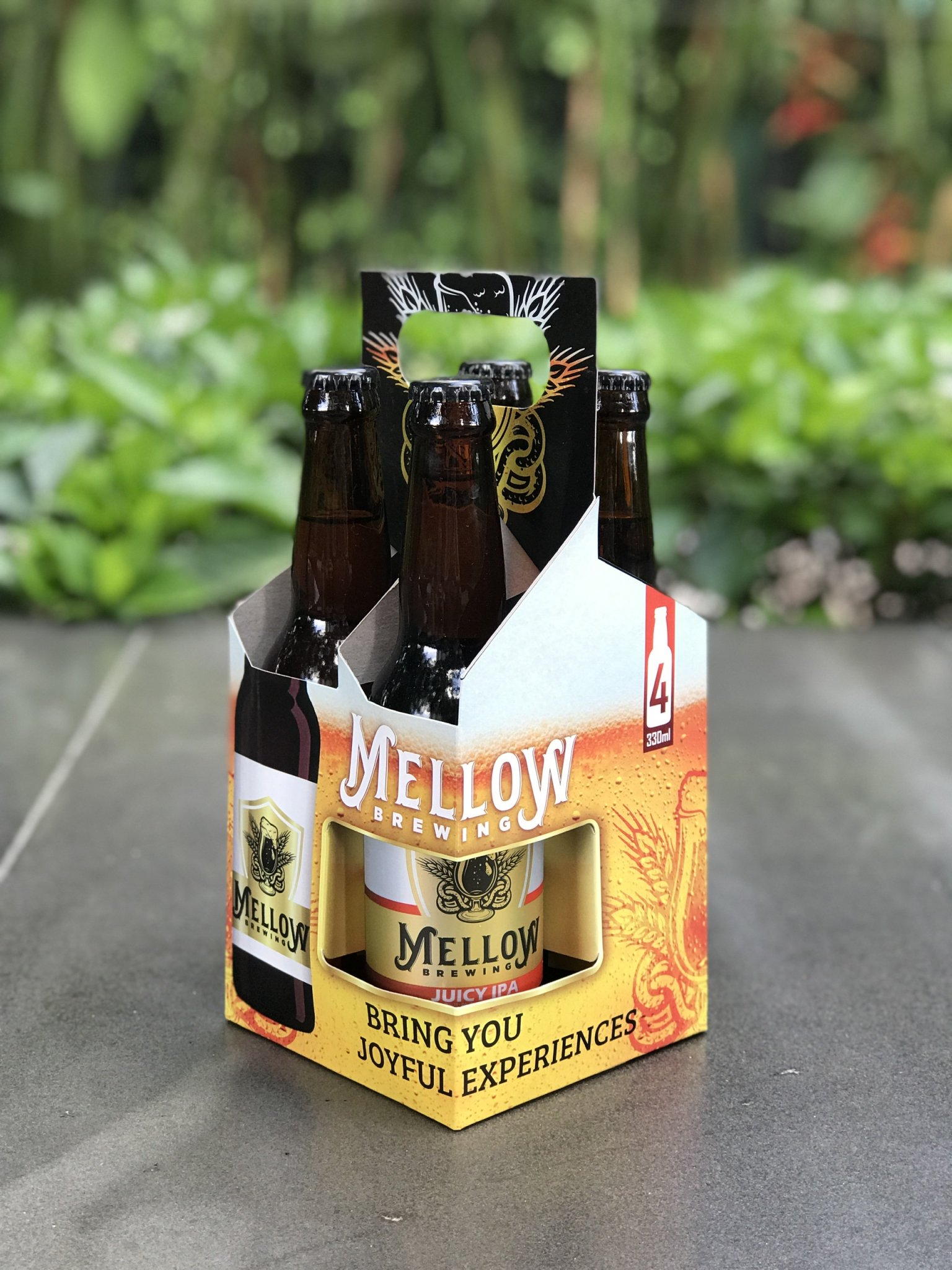 Thương hiệu bia Mellow Brewing - Hỗn hợp 2 loại bia Pale Ale, Juicy IPA - Lốc 4 chai(MUA 2 TẶNG 1)