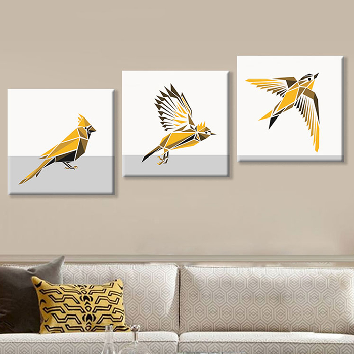 Bộ 3 Tranh Canvas "Đường Đời" - W118