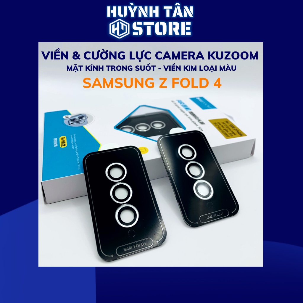 Cường lực camera z fold 4  KUZOOM viền nhiều màu chất lượng rõ nét phụ kiện 