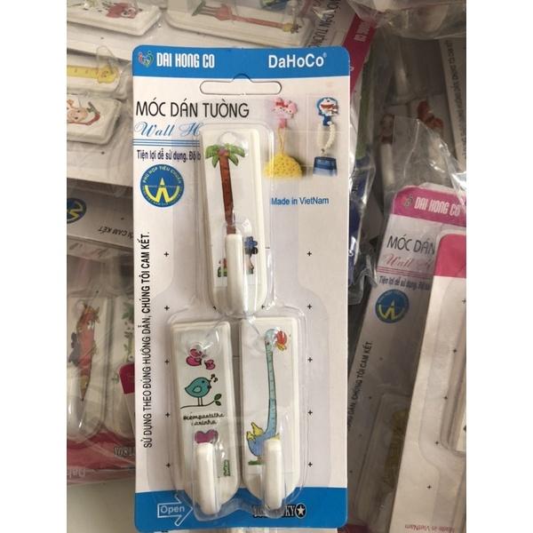 Móc dán tường đa năng siêu tiện lợi-Vỉ 3 móc dán tường có đinh