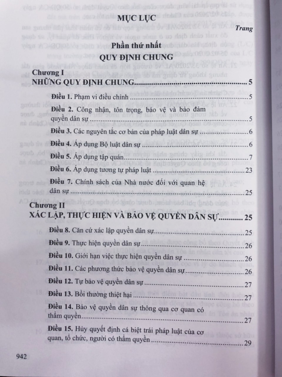 Chỉ Dẫn Tra Cứu, Áp Dụng Bộ Luật Dân Sự Năm 2015