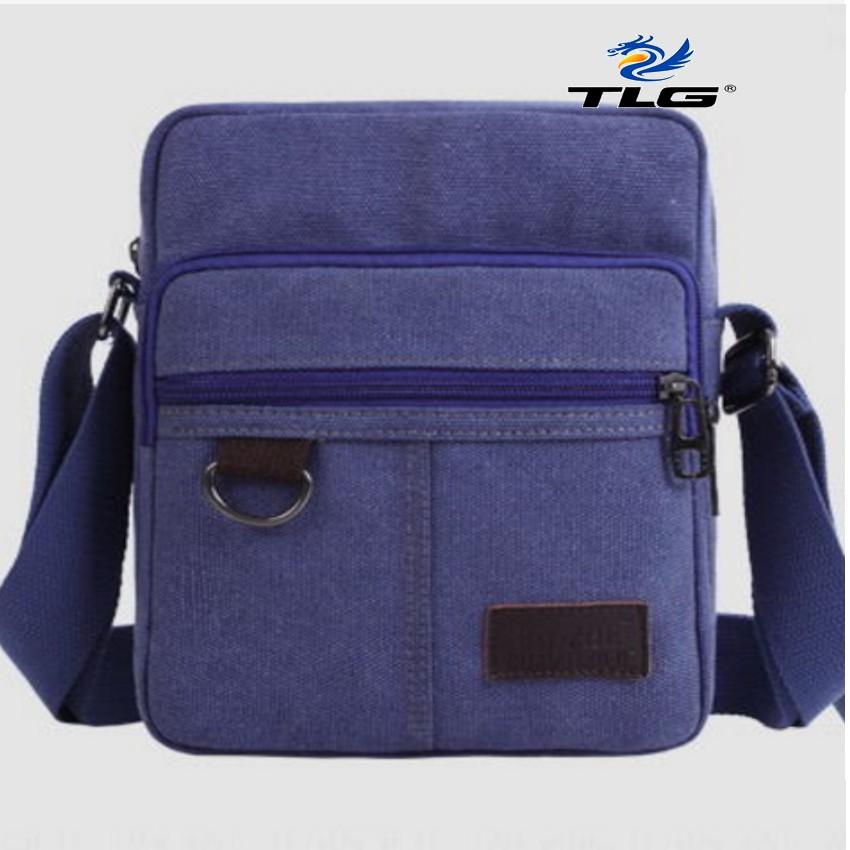 Túi đeo chéo canvas phối da Đồ Da Thành Long TLG 208109