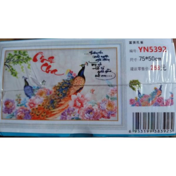 Tranh Đính Đá Thương Cha Mẹ Xuôi Ngược