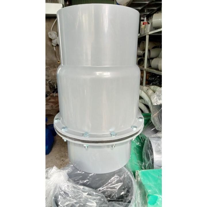 Luppe Van 1 chiều lưỡi gà 2 đầu ống 200 mm lá lật