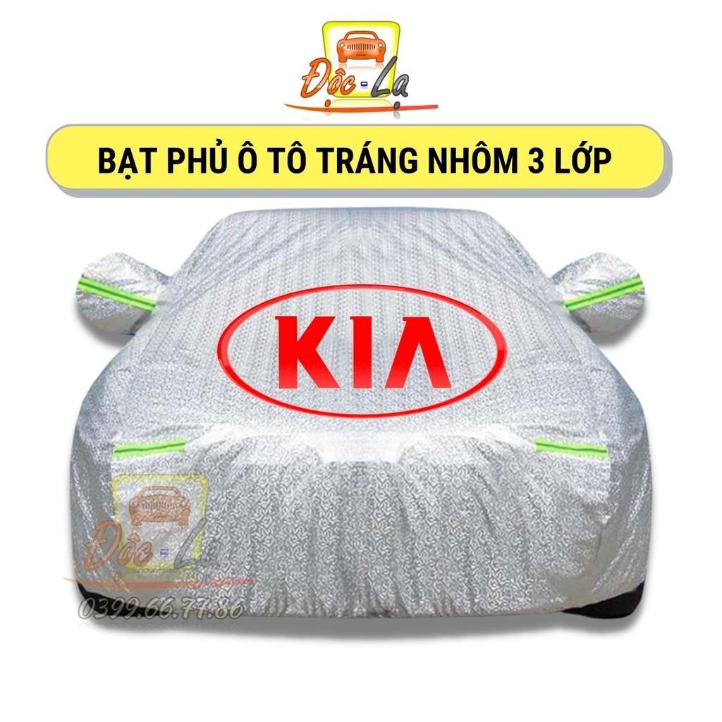 Bạt Phủ Xe Ô Tô Kia Morning, Soluto, Cerato, Seltos, K3, Rondo, Optima, Sorento, Sedona, Chất Liệu Bạt Tráng Nhôm 3 lớp