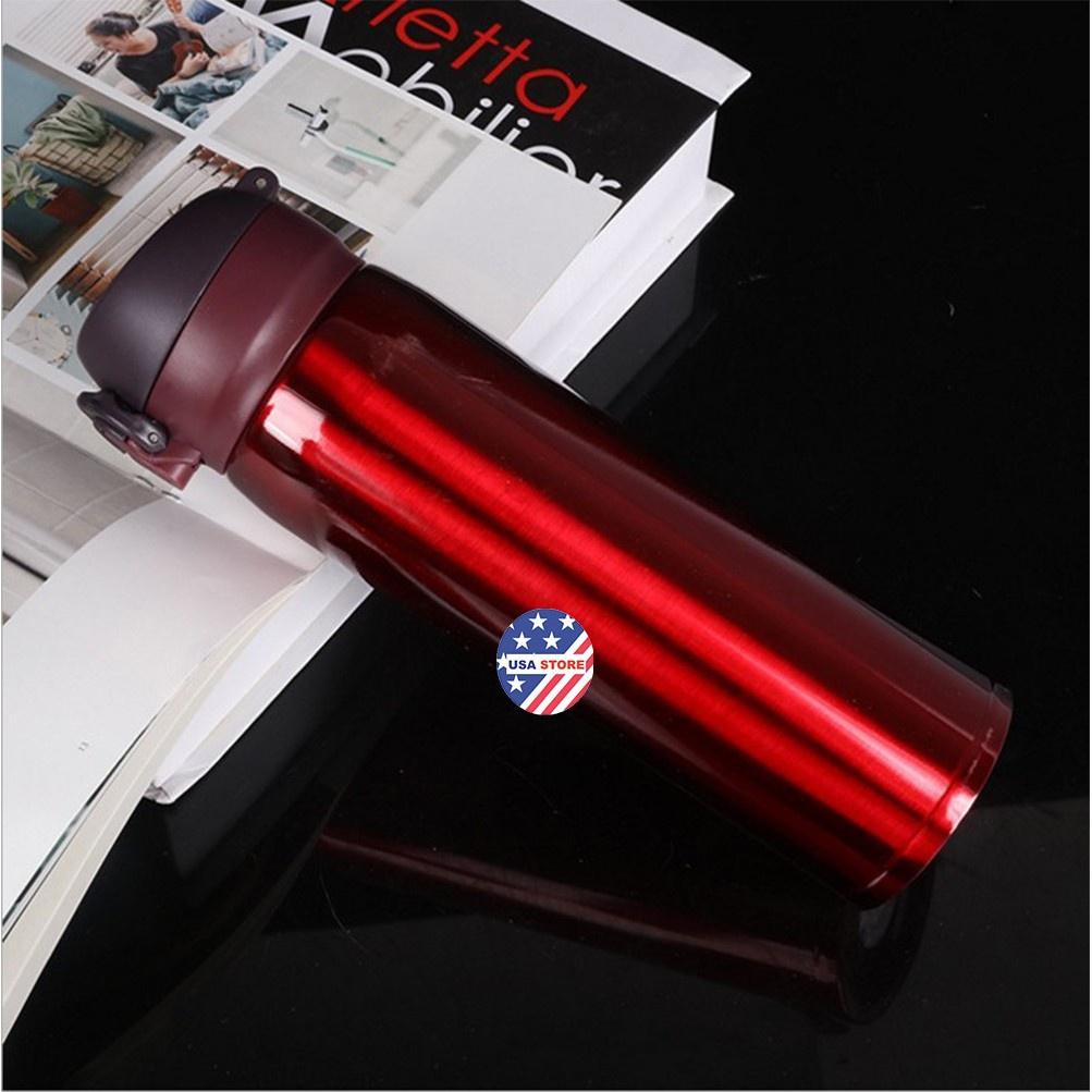Bình Đựng Nước Giữ Nhiệt Nóng Lạnh Inox 304 Cao Cấp NẮP BẬT T15 - 500ml