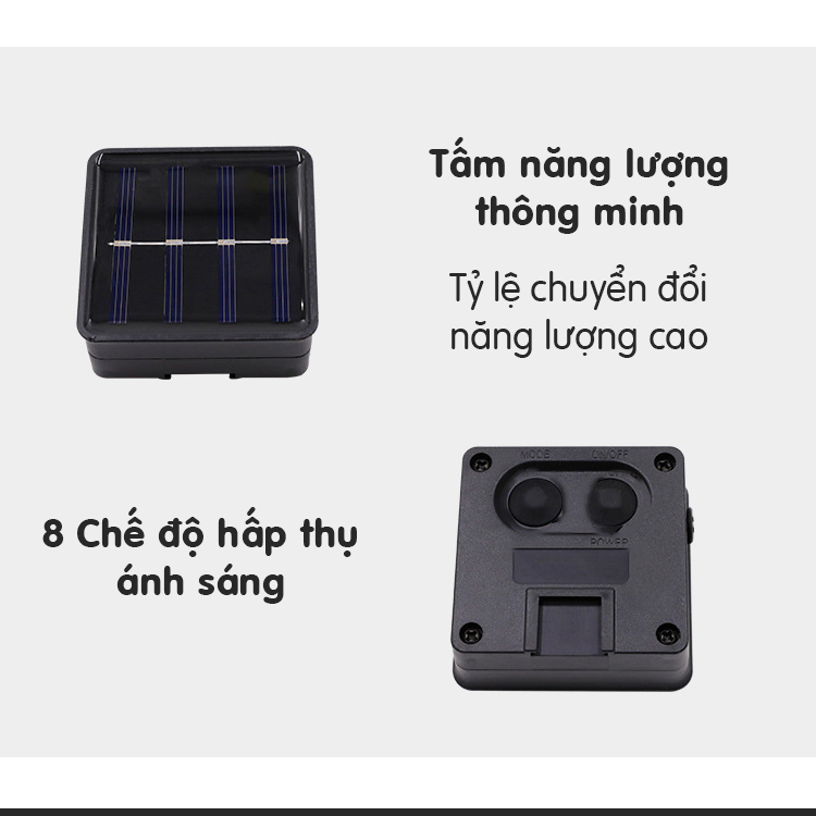 Đèn năng lượng mặt trời trang trí sân vườn hình đèn lồng , dây nhiều bóng ánh đèn ấm áp-K1594