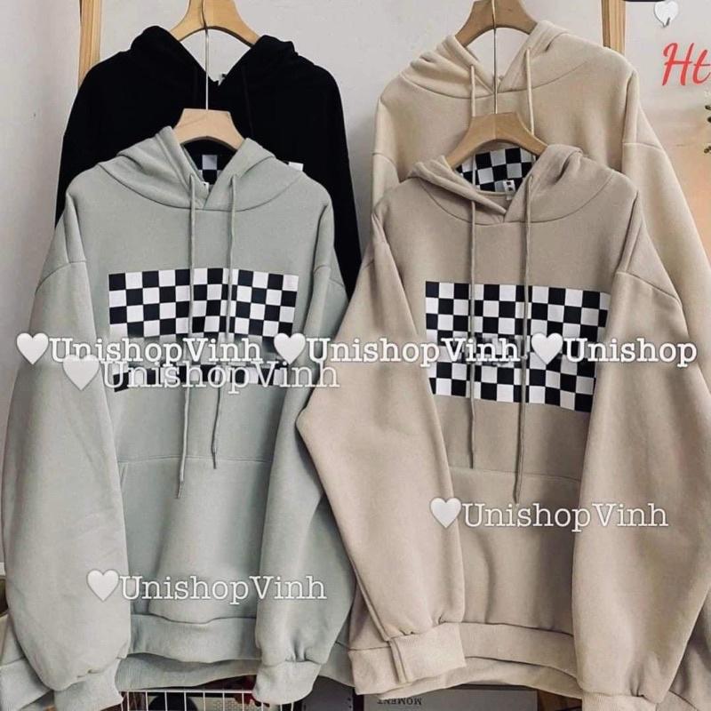 Áo hoodie 5D Caro nỉ cotton H2A