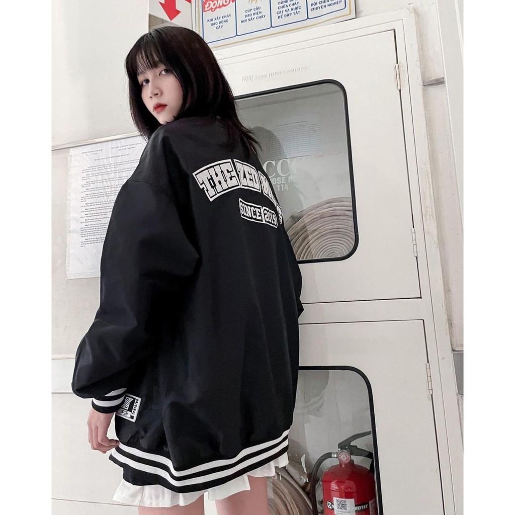 Áo khoác Bomber Unisex  Closet - Jacket khóa kéo tay bồng form dáng rộng bigsize nam nữ ulzzang