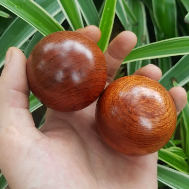 Bi Lăn Tay Hạt Gỗ Hương 6cm