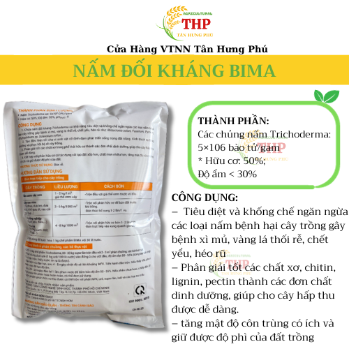 [Túi 1KG] Chế Phẩm Nấm Đối Kháng Trichoderma BIMA | Vật tư Nông nghiệp Cần Thơ