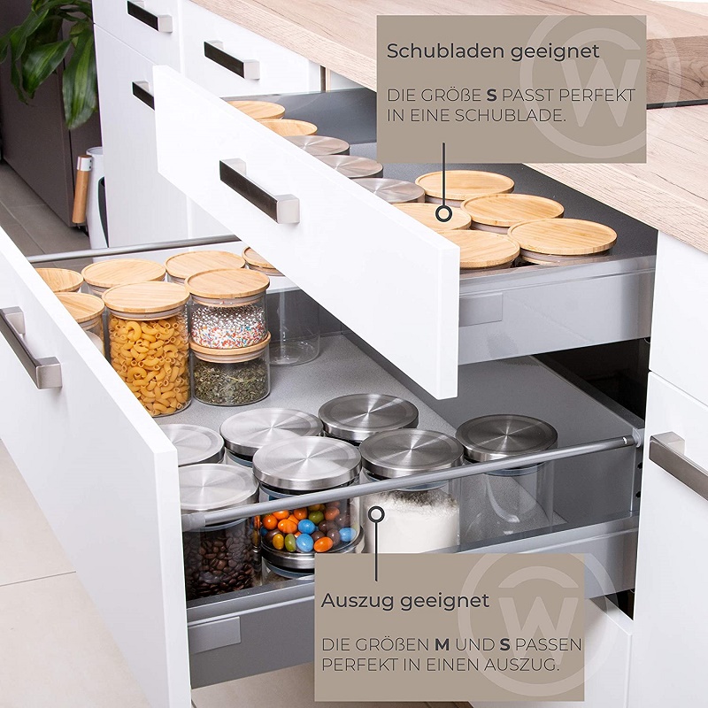Hũ thủy tinh đựng gia vị nhà bếp Echo - Hàng nội địa Nhật Bản |#nhập khẩu chính hãng