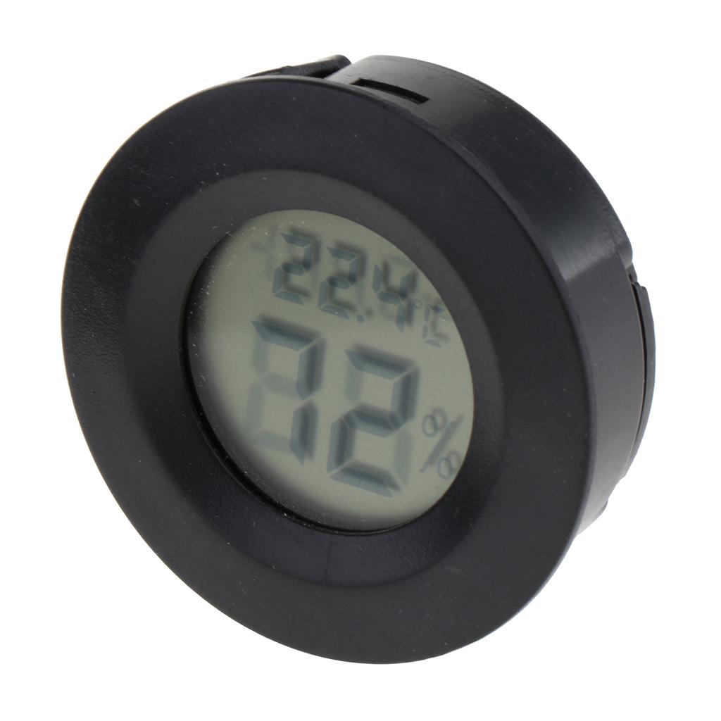 Reptile Thermometer Spider Tortoise Terrarium Tank Hygrometer Black