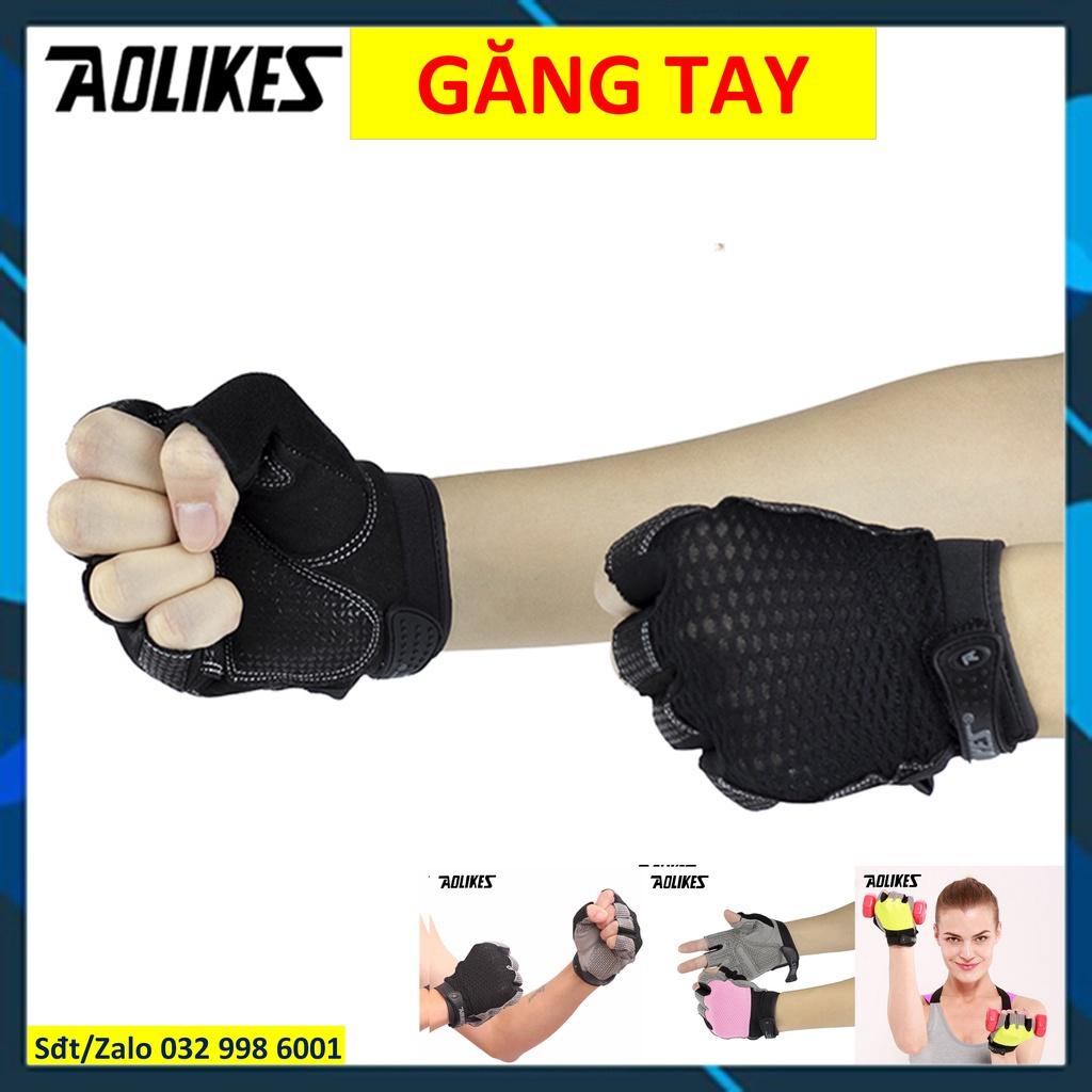 Găng tay thể thao Bao tay tập gym Găng tay gym nam nữ cao cấp chính hãng Aolikes có quấn cổ tay 112 113 110 yeah