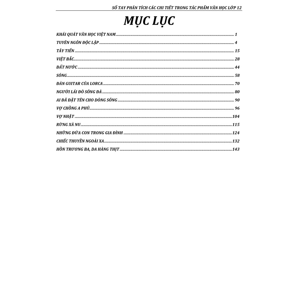 Sách-Sổ tay môn Ngữ Văn- Phân tích các chi tiết trong tác phẩm văn học 12-Ôn Thi THPT Quốc gia